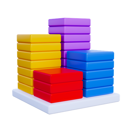 Balkendiagramm  3D Icon