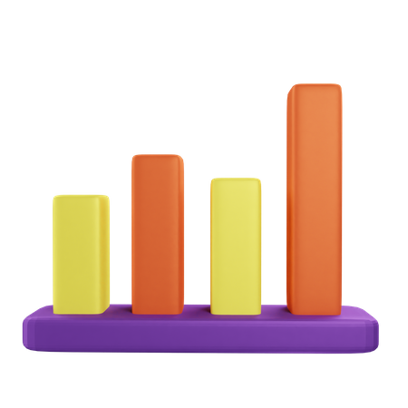 Balkendiagramm  3D Icon