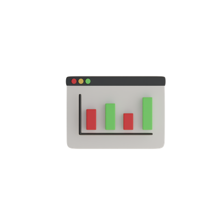 Balkendiagramm  3D Icon