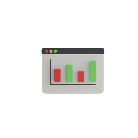 Balkendiagramm  3D Icon