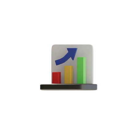 Balkendiagramm  3D Icon