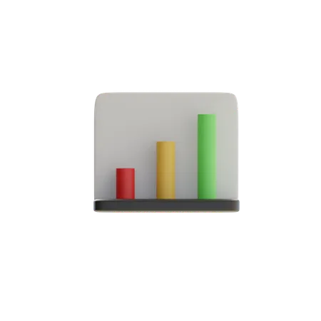 Balkendiagramm  3D Icon