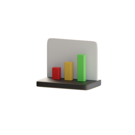 Balkendiagramm  3D Icon