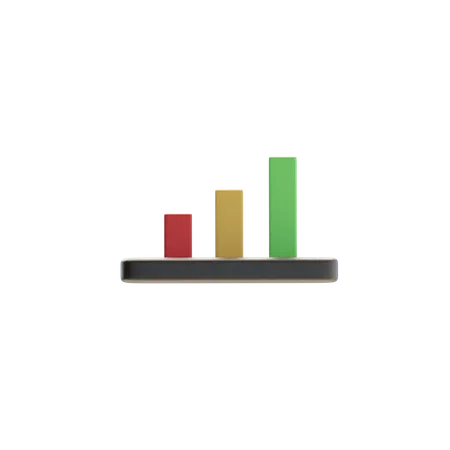 Balkendiagramm  3D Icon