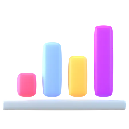 Balkendiagramm  3D Icon