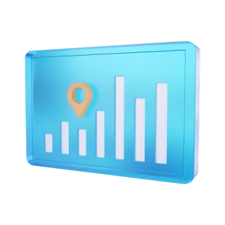 Balkendiagramm  3D Icon