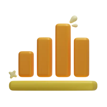 Balkendiagramm  3D Icon