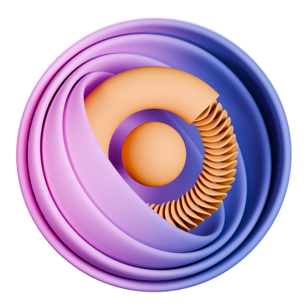 Ball abstract shape  3D Icon
