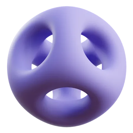 Ball Abstract Shape  3D Icon