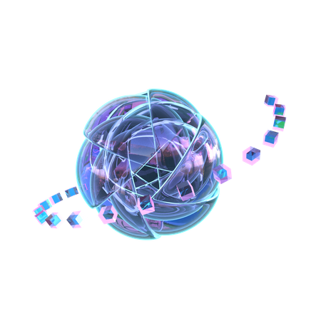 Ball Abstract Shape  3D Icon