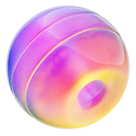 Ball Abstract Shape  3D Icon