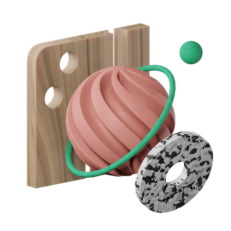 Ball Abstract Shape  3D Icon