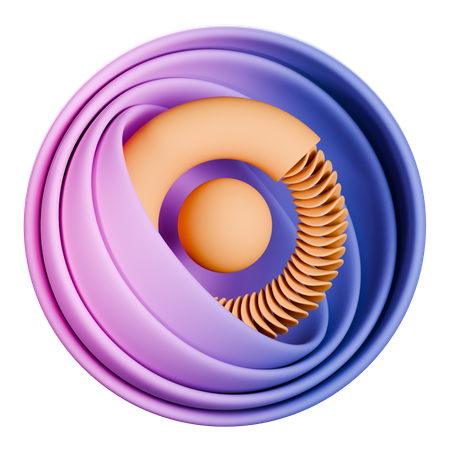 Ball abstract shape  3D Icon