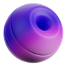 3d ball abstract shape logo