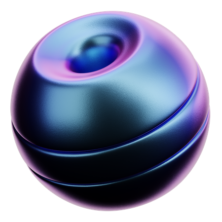 Ball Abstract Shape 3D Icon