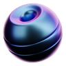 3d ball abstract shape logo