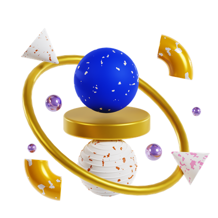 Ball Abstract Shapes  3D Icon