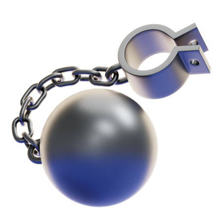 BALL AND CHAIN  3D Icon