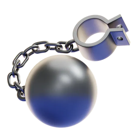 BALL AND CHAIN  3D Icon