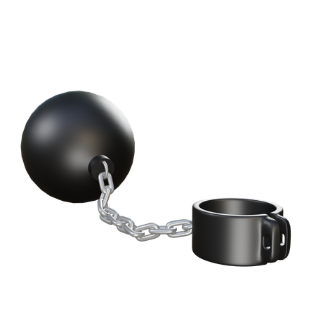 Ball And Chain  3D Icon