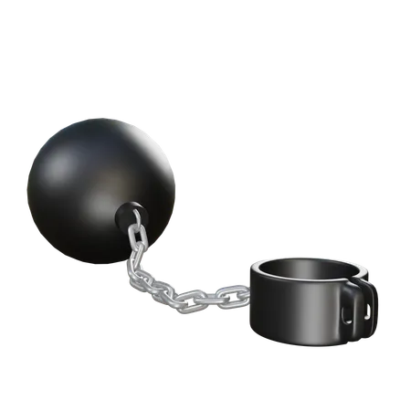 Ball And Chain  3D Icon