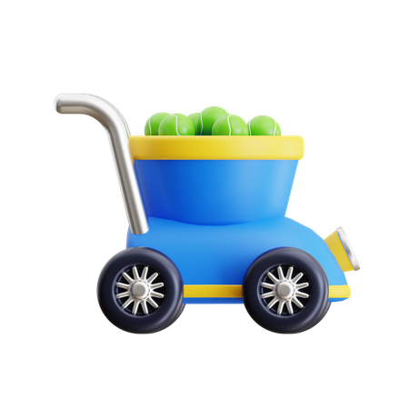 Ball Cart Machine  3D Icon