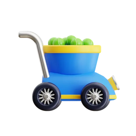 Ball Cart Machine  3D Icon