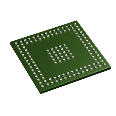 Ball Grid Array  3D Icon