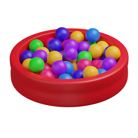 Ball pit  3D Icon