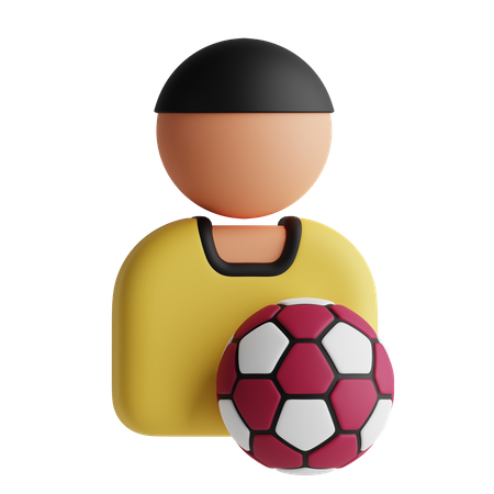 Ball Player 3D Icon