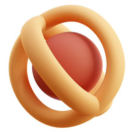 Ball Ring Abstract Shape  3D Icon