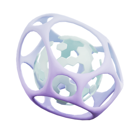 Ball Ring Shape 3D Icon