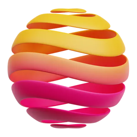 Boule abstraite  3D Icon