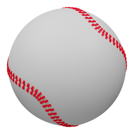 Balle de baseball  3D Icon