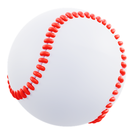 Balle de baseball  3D Icon