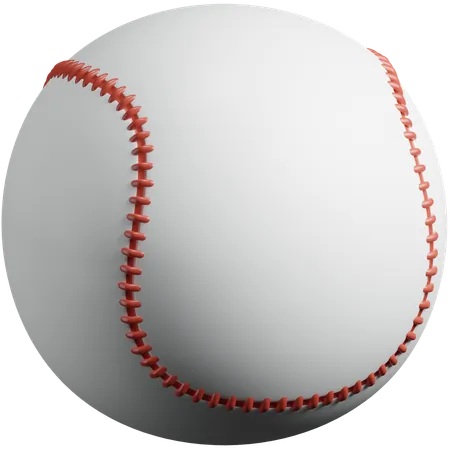 Balle de baseball  3D Icon