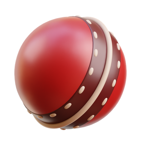 Balle de cricket  3D Icon