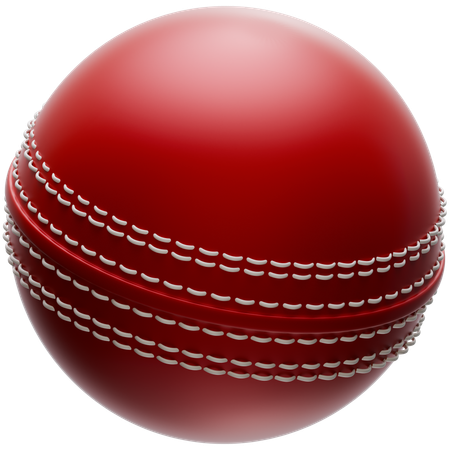 Balle de cricket  3D Icon