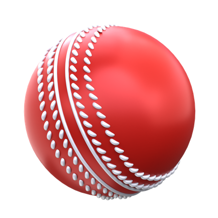 Balle de cricket 3D Icon