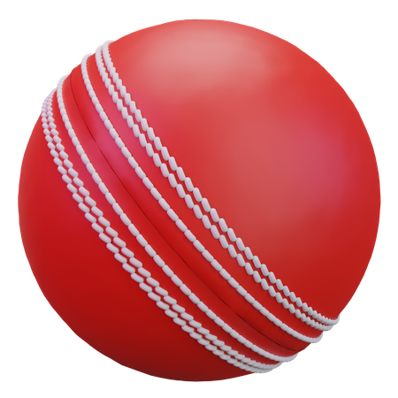 Balle de cricket  3D Icon