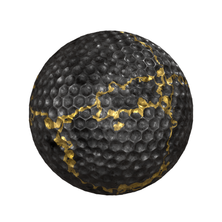 Balle de golf  3D Illustration