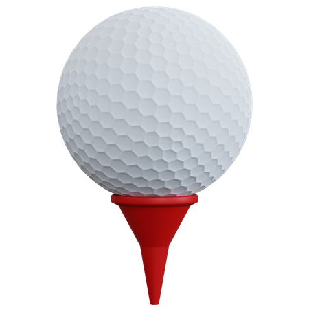 Balle de golf avec épingle  3D Icon