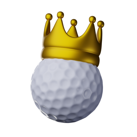 Roi de la balle de golf  3D Icon