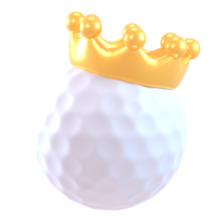 Roi de la balle de golf  3D Icon