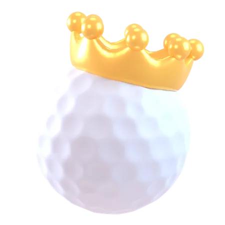 Roi de la balle de golf  3D Icon