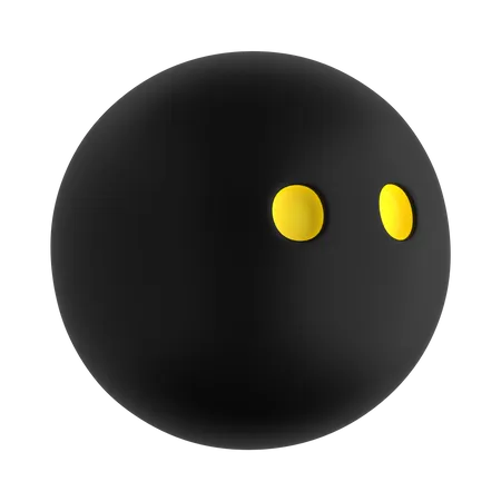 Balle de squash  3D Icon