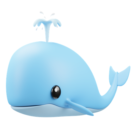 Emoji de ballena  3D Icon