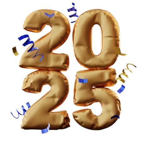 Ballon 2025  3D Icon