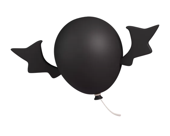 Ballon avec aile de chauve-souris  3D Icon