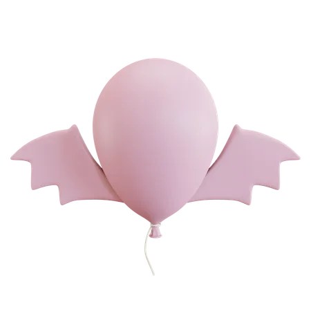 Ballon avec des ailes de chauve-souris  3D Icon